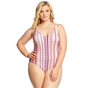 Raisins Curve Plus Size Tahitian Sun Keys One Piec